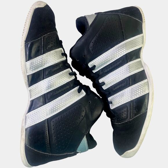 Adidas Mens Commander Lite TD Basketball Athletic Sneaker Shoe Size 6 Blk Silver - Picture 11 of 15